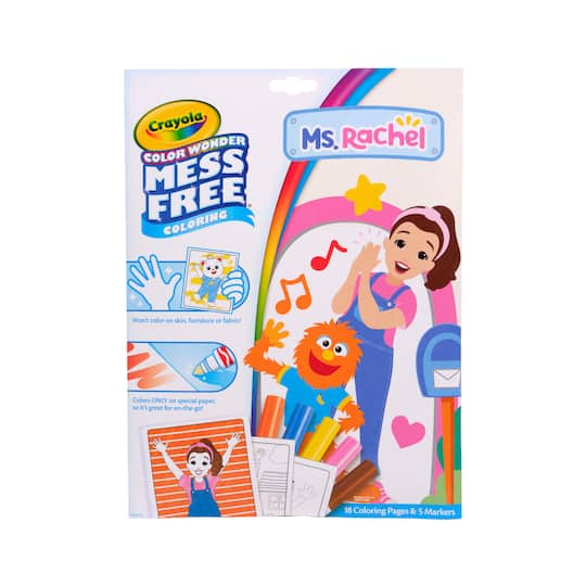 Crayola® Color Wonder Mess Free Ms. Rachel Coloring Pages & Markers
